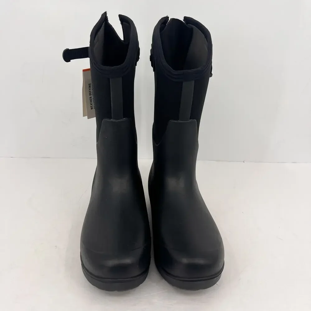 BOGS Women Neo-Classic Tall Adjustable Calf Boots Size 11 Black Waterproof NWT